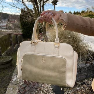 Teczka Lulucastegnatte w kolorze kremowym