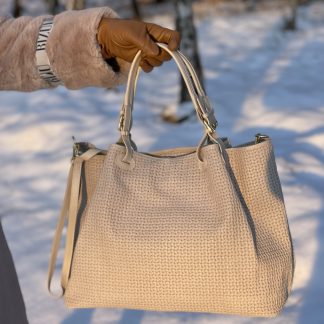 Skórzana shopperka Laury Biaggi
