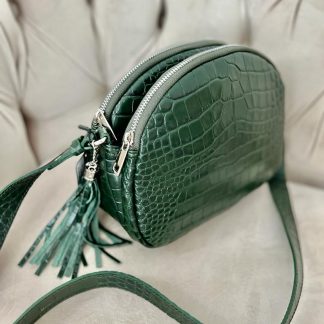 Zielona Croco torebka Canelletto
