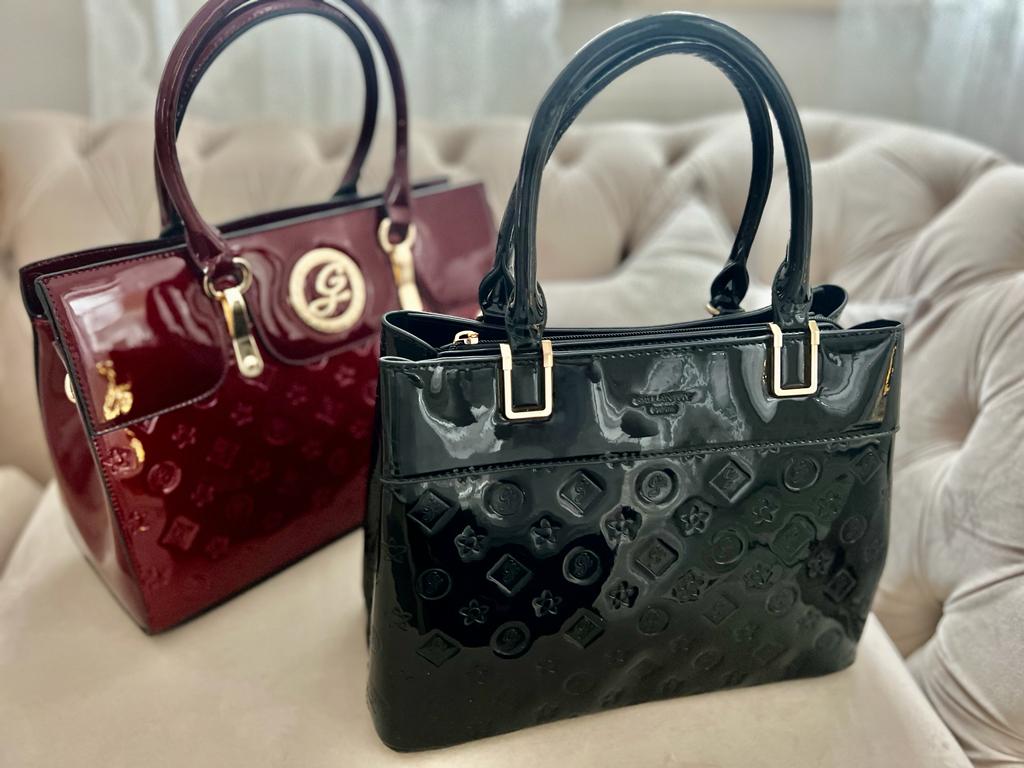 Elegancka lakierowana shopperka Gallantry - obrazek 2